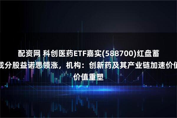 配资网 科创医药ETF嘉实(588700)红盘蓄势，成分股益诺思领涨，机构：创新药及其产业链加速价值重塑